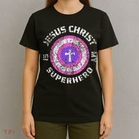 Jesus Christ Is My Superhero Jesus 5t 4t T-Shirt thumb 4