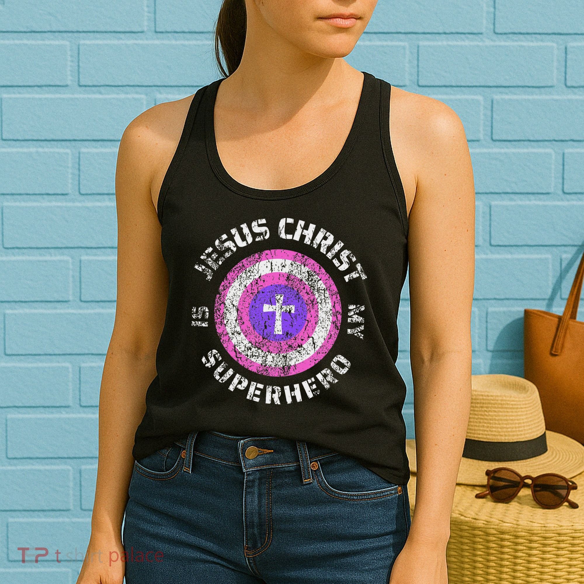 Jesus Christ Is My Superhero Jesus 5t 4t Women's Tank Top