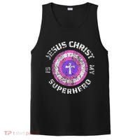 Jesus Christ Is My Superhero Jesus 5t 4t PosiCharge Competitor Tank thumb 0
