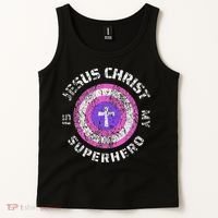 Jesus Christ Is My Superhero Jesus 5t 4t Tank Top thumb 2