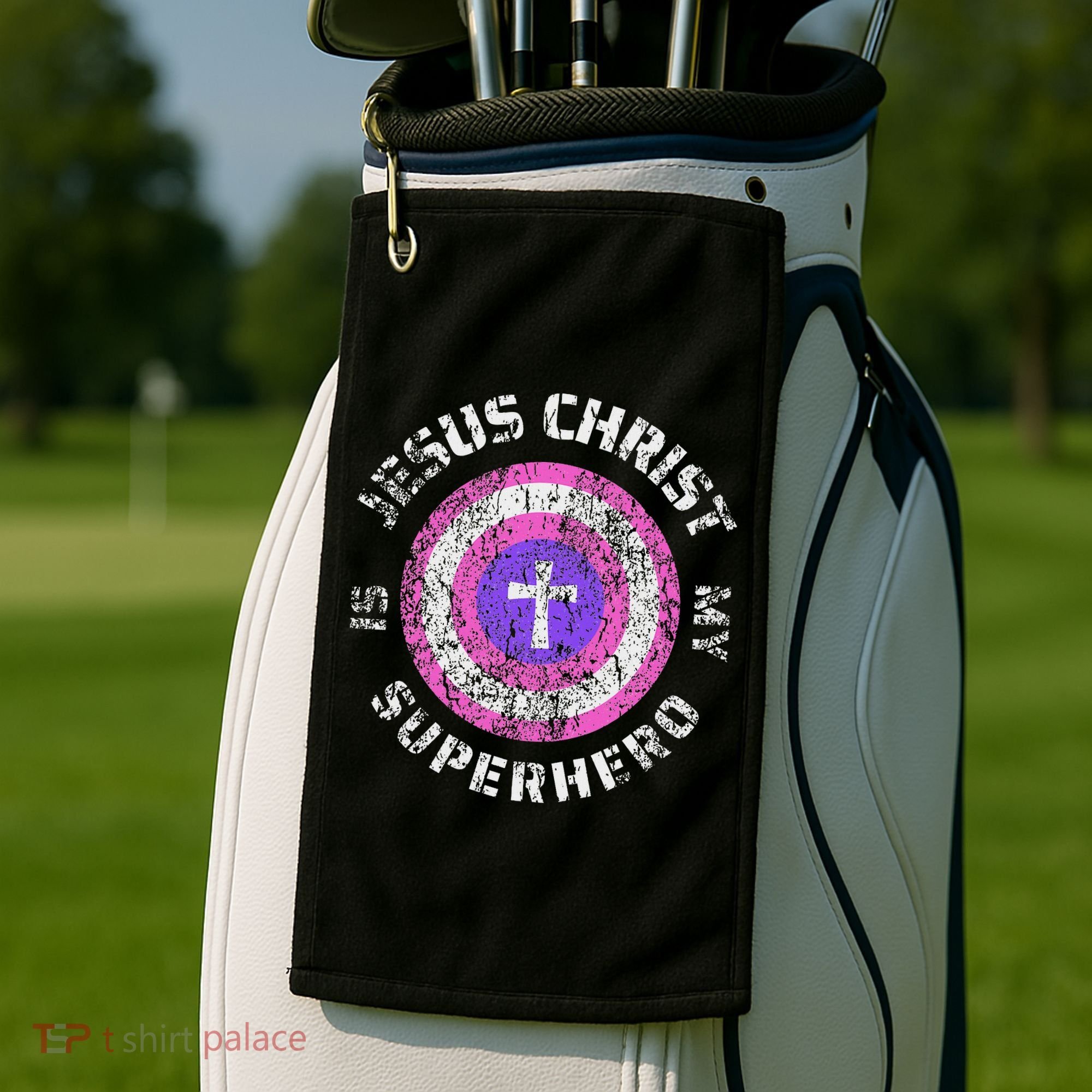 Jesus Christ Is My Superhero Jesus 5t 4t Golf Towel