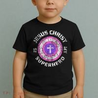 Jesus Christ Is My Superhero Jesus 5t 4t Toddler T-Shirt thumb 2