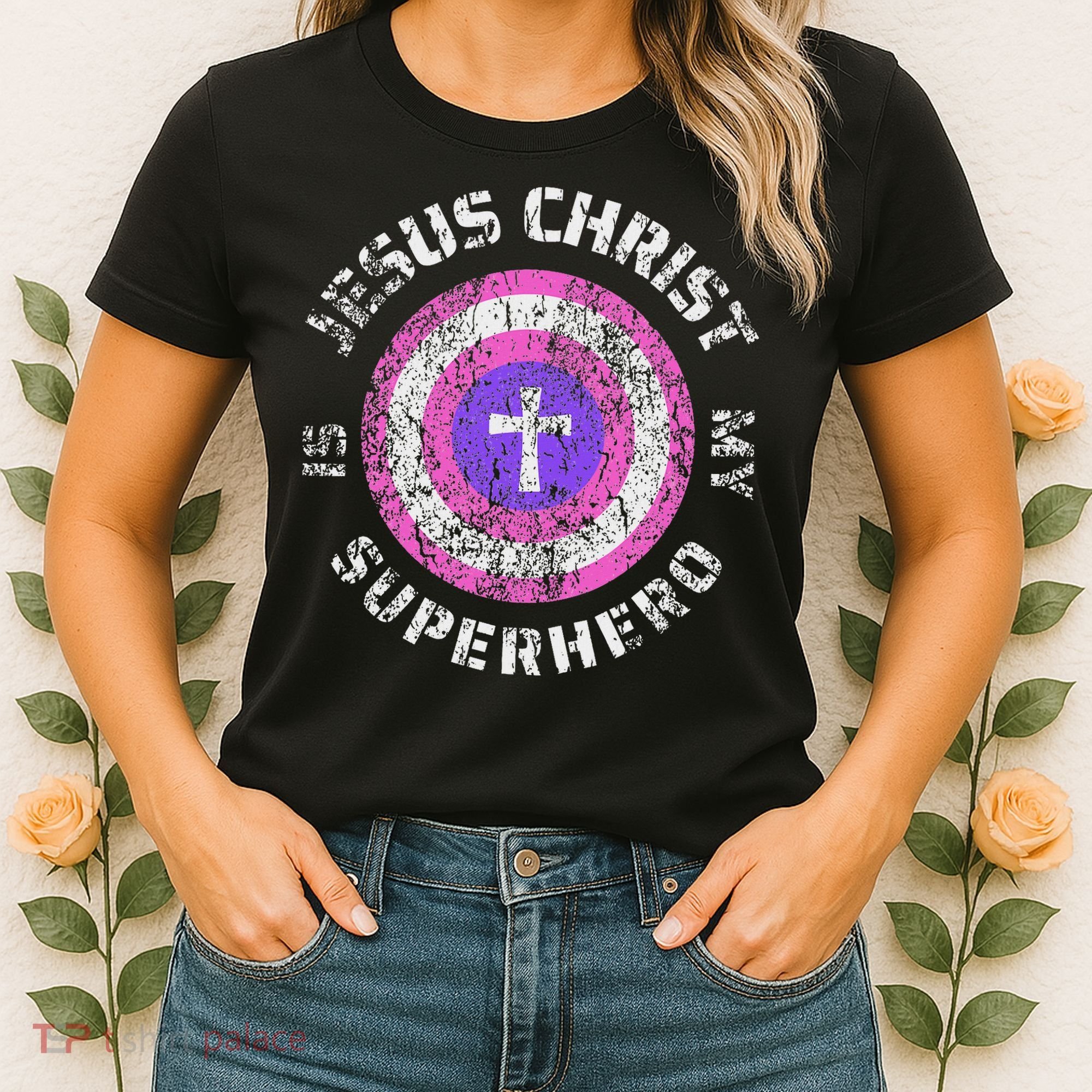 Jesus Christ Is My Superhero Jesus 5t 4t Women's T-Shirt