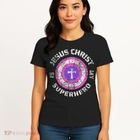 Jesus Christ Is My Superhero Jesus 5t 4t Women's T-Shirt thumb 4