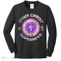 Jesus Christ Is My Superhero Jesus 5t 4t Kids Long Sleeve Shirt thumb 0