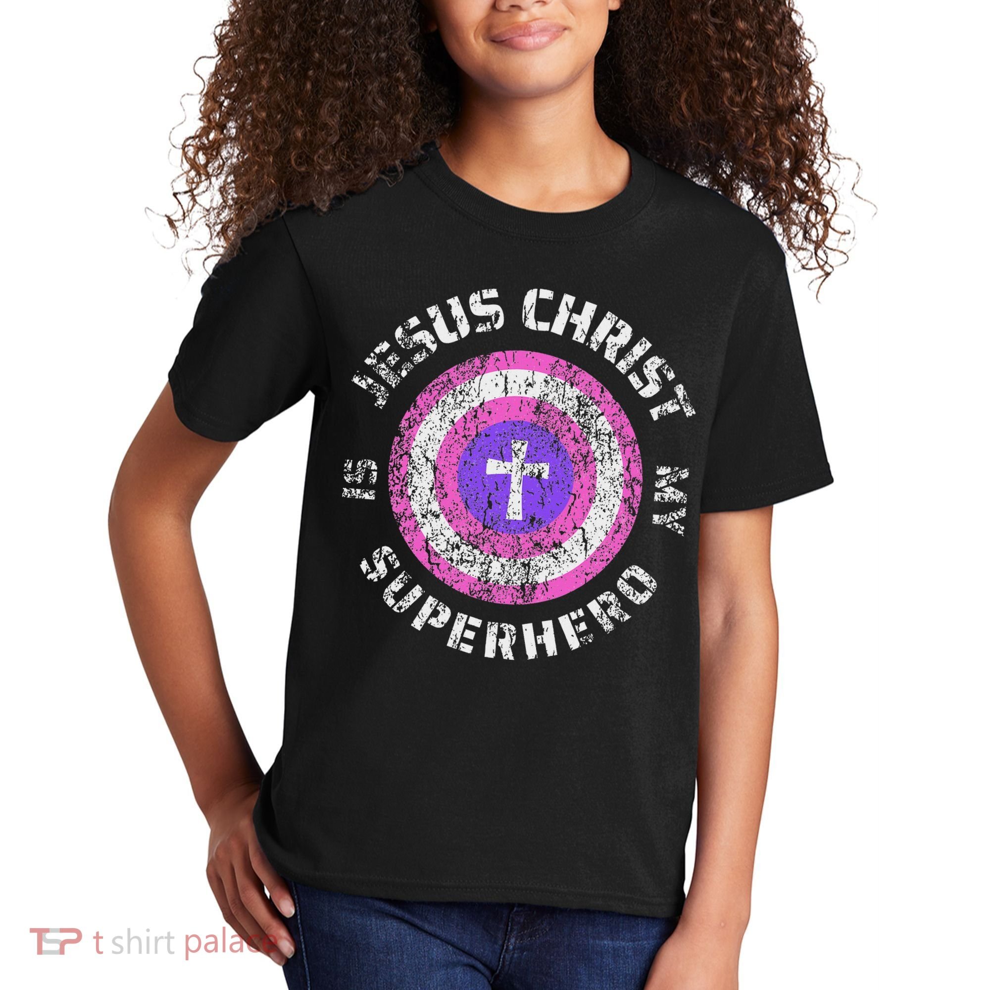 Jesus Christ Is My Superhero Jesus 5t 4t Kids T-Shirt