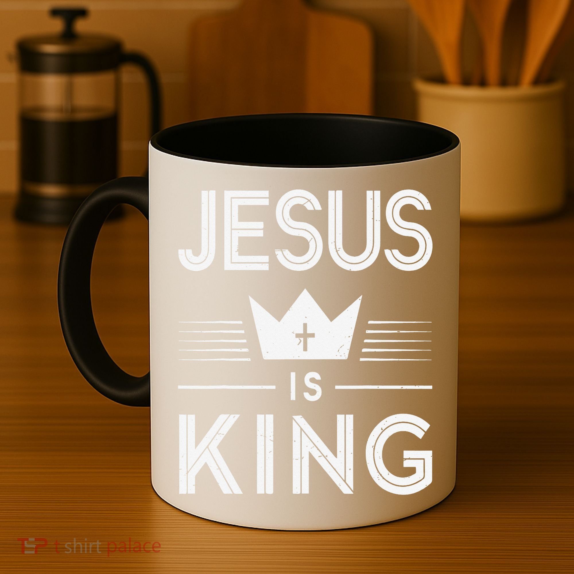 Jesus Christ Is King Christian God Son Coffee Mug