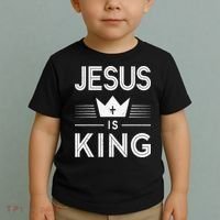 Jesus Christ Is King Christian God Son Toddler T-Shirt thumb 2