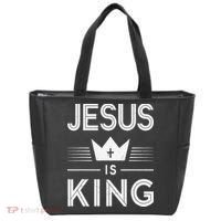Jesus Christ Is King Christian God Son Tote Bag thumb 0