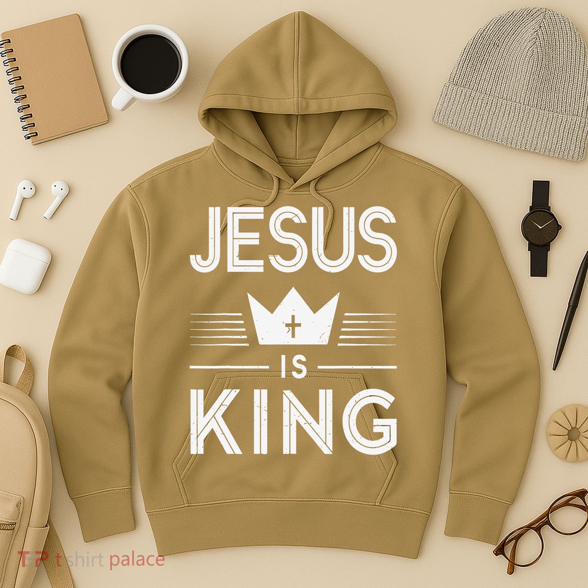 Jesus Christ Is King Christian God Son Hoodie