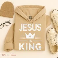 Jesus Christ Is King Christian God Son Hoodie thumb 4
