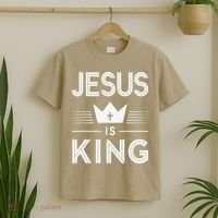 Jesus Christ Is King Christian God Son T-Shirt thumb 2