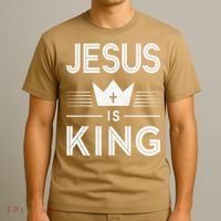 Jesus Christ Is King Christian God Son T-Shirt thumb 3