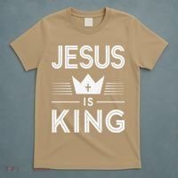Jesus Christ Is King Christian God Son T-Shirt thumb 5