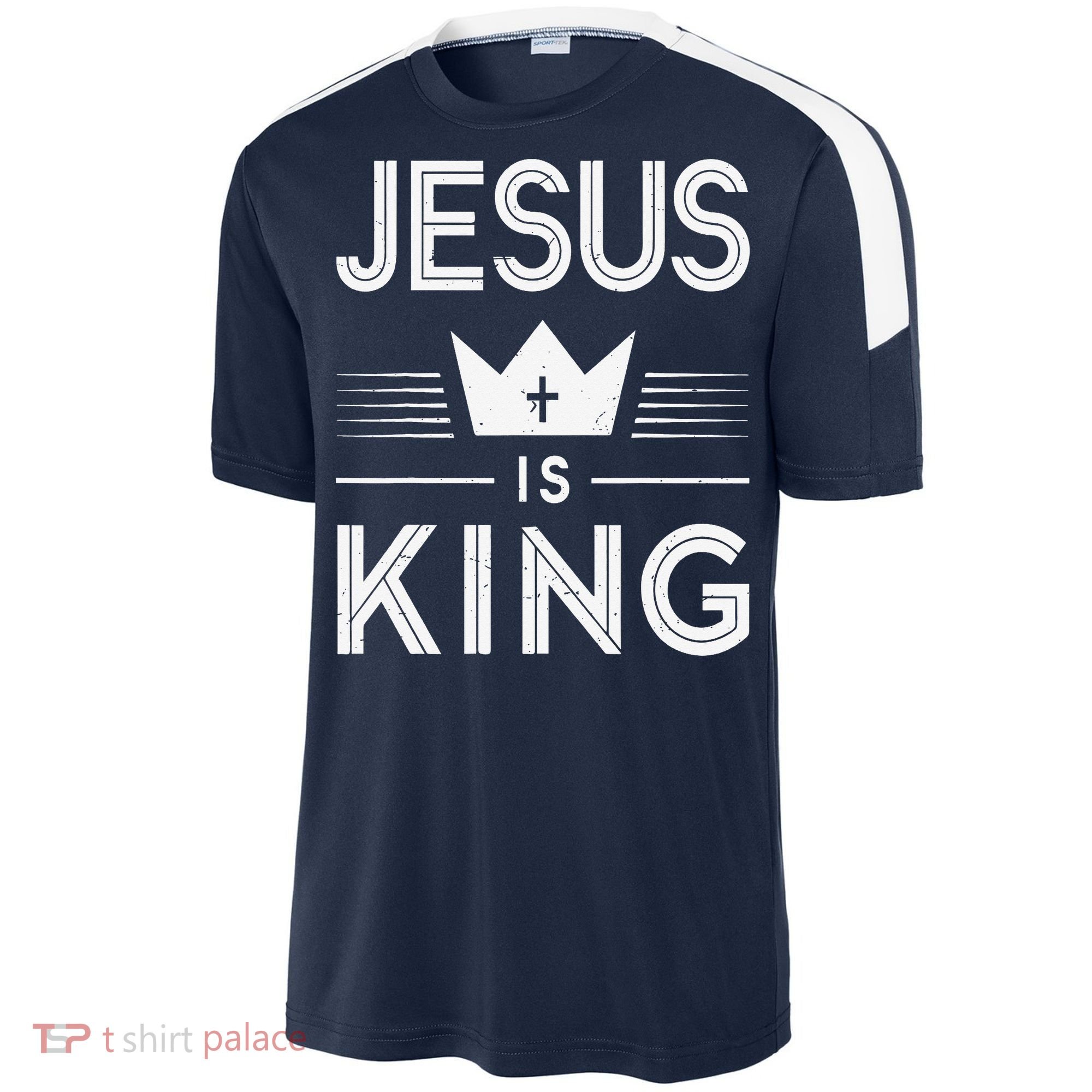 Jesus Christ Is King Christian God Son Sport-Tek Competitor United Soccer Jersey