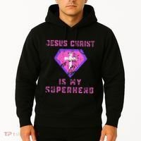 Jesus Christ Is My Superhero Jesus Hoodie thumb 2
