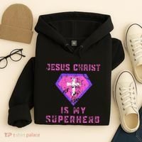 Jesus Christ Is My Superhero Jesus Hoodie thumb 4