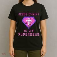 Jesus Christ Is My Superhero Jesus T-Shirt thumb 4