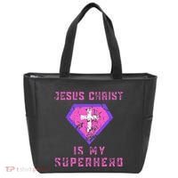 Jesus Christ Is My Superhero Jesus Tote Bag thumb 0
