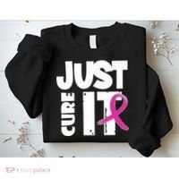 Just Cure It Breast Cancer Ribbon Sweatshirt thumb 2