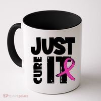 Just Cure It Breast Cancer Ribbon Coffee Mug thumb 0