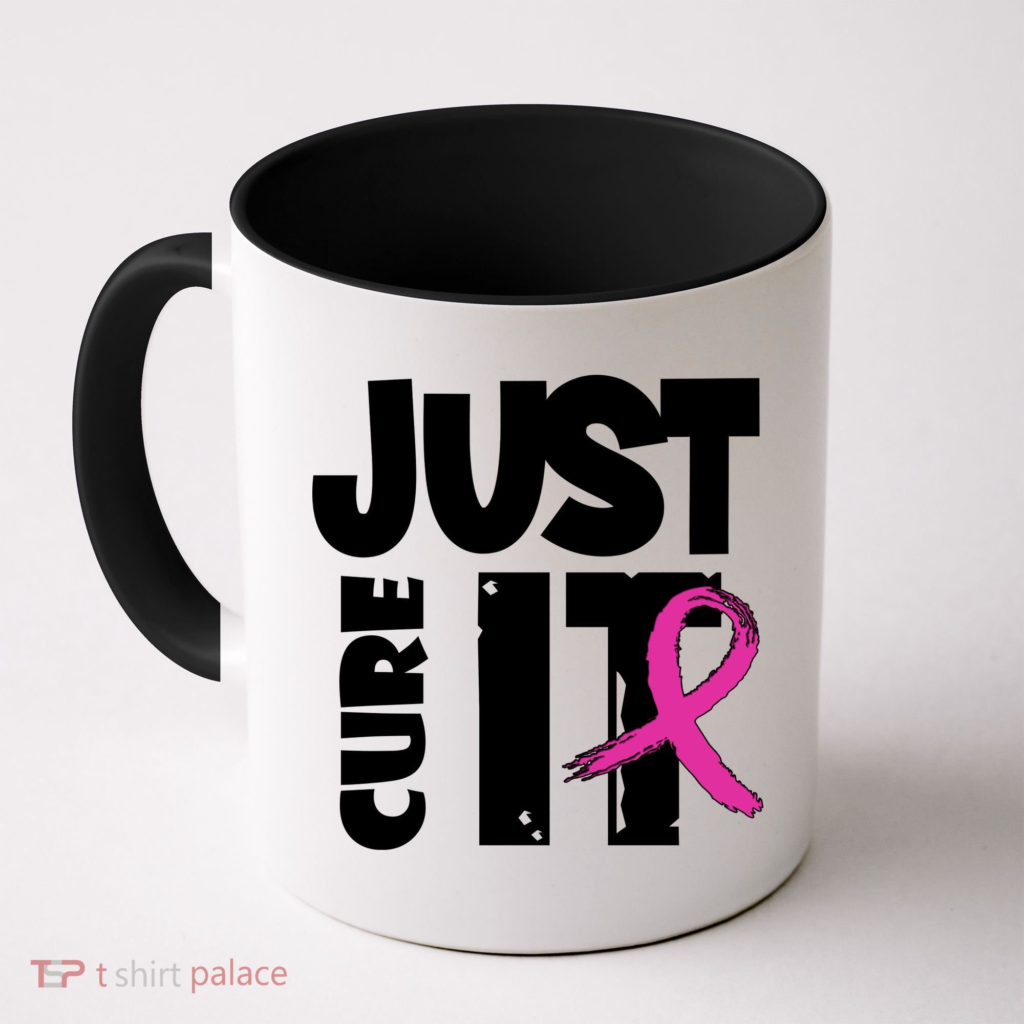 Just Cure It Breast Cancer Ribbon Coffee Mug
