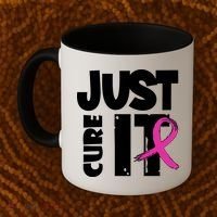 Just Cure It Breast Cancer Ribbon Coffee Mug thumb 2