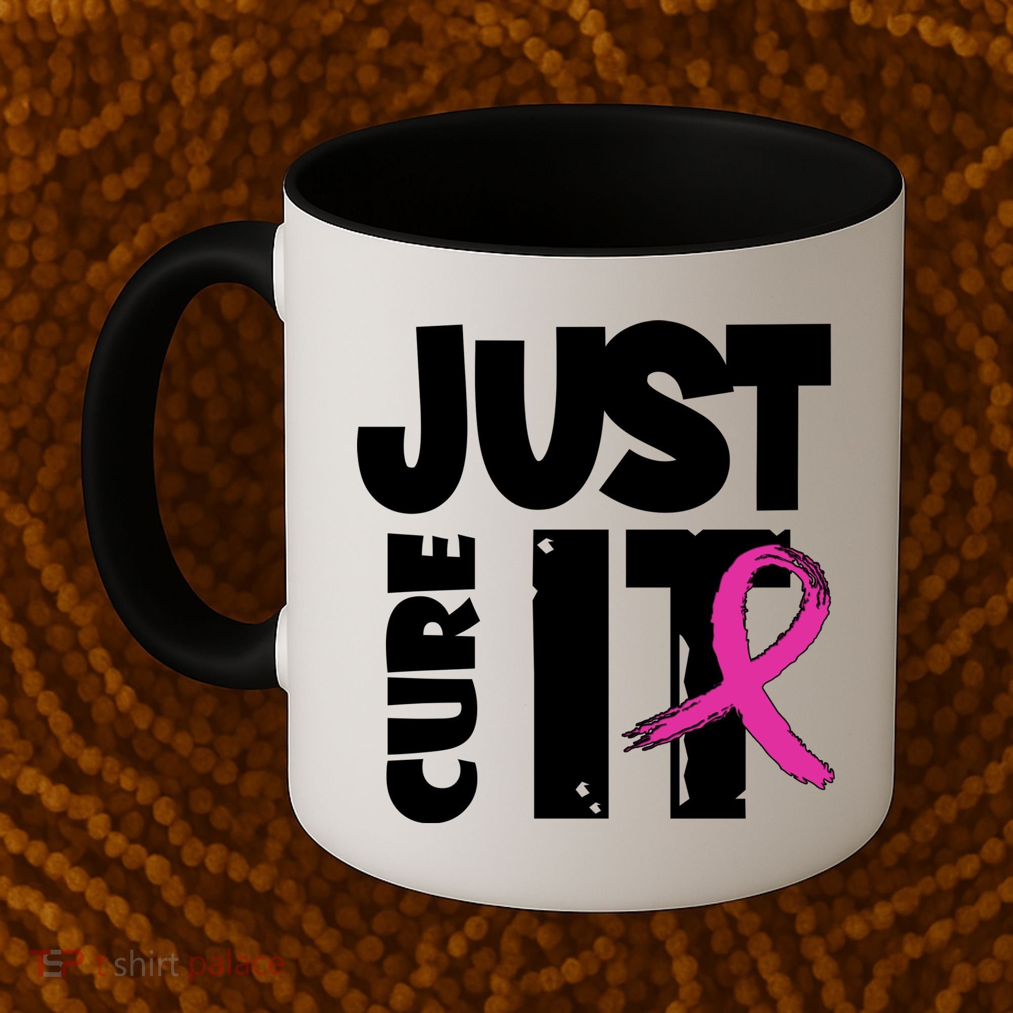 Just Cure It Breast Cancer Ribbon Coffee Mug