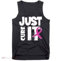 Just Cure It Breast Cancer Ribbon Tank Top thumb 0