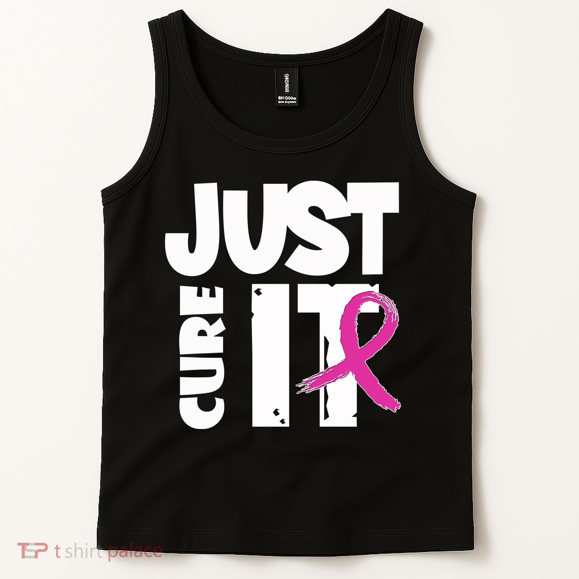 Just Cure It Breast Cancer Ribbon Tank Top