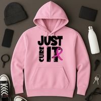 Just Cure It Breast Cancer Ribbon Hoodie thumb 3