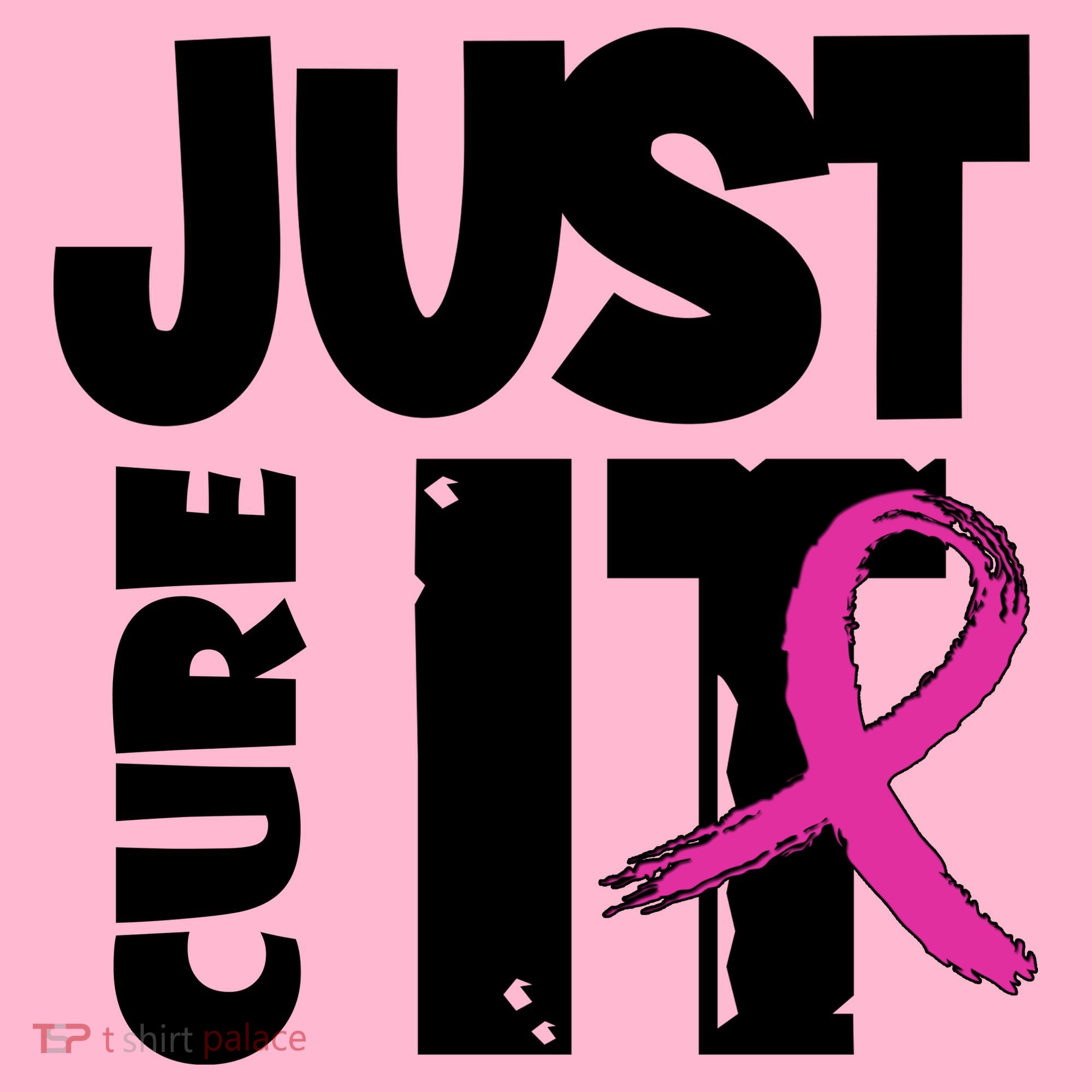 Just Cure It Breast Cancer Ribbon Long Sleeve Shirt