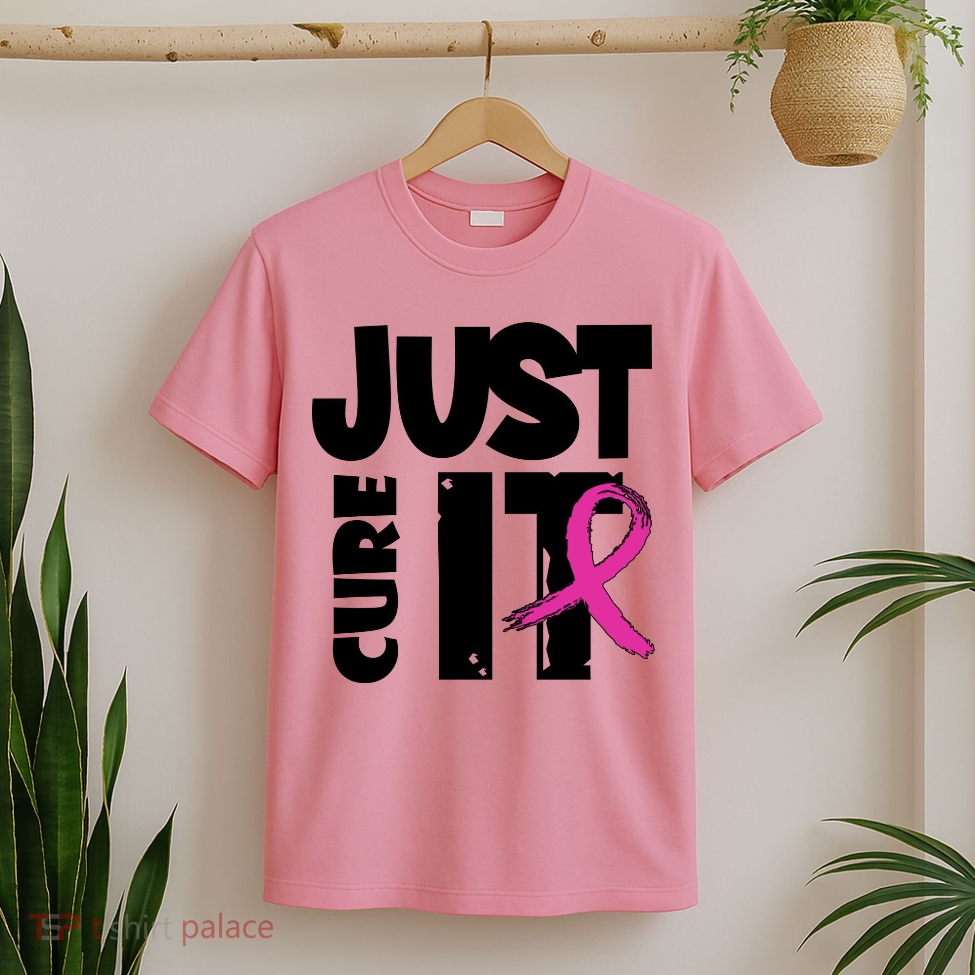 Just Cure It Breast Cancer Ribbon T-Shirt
