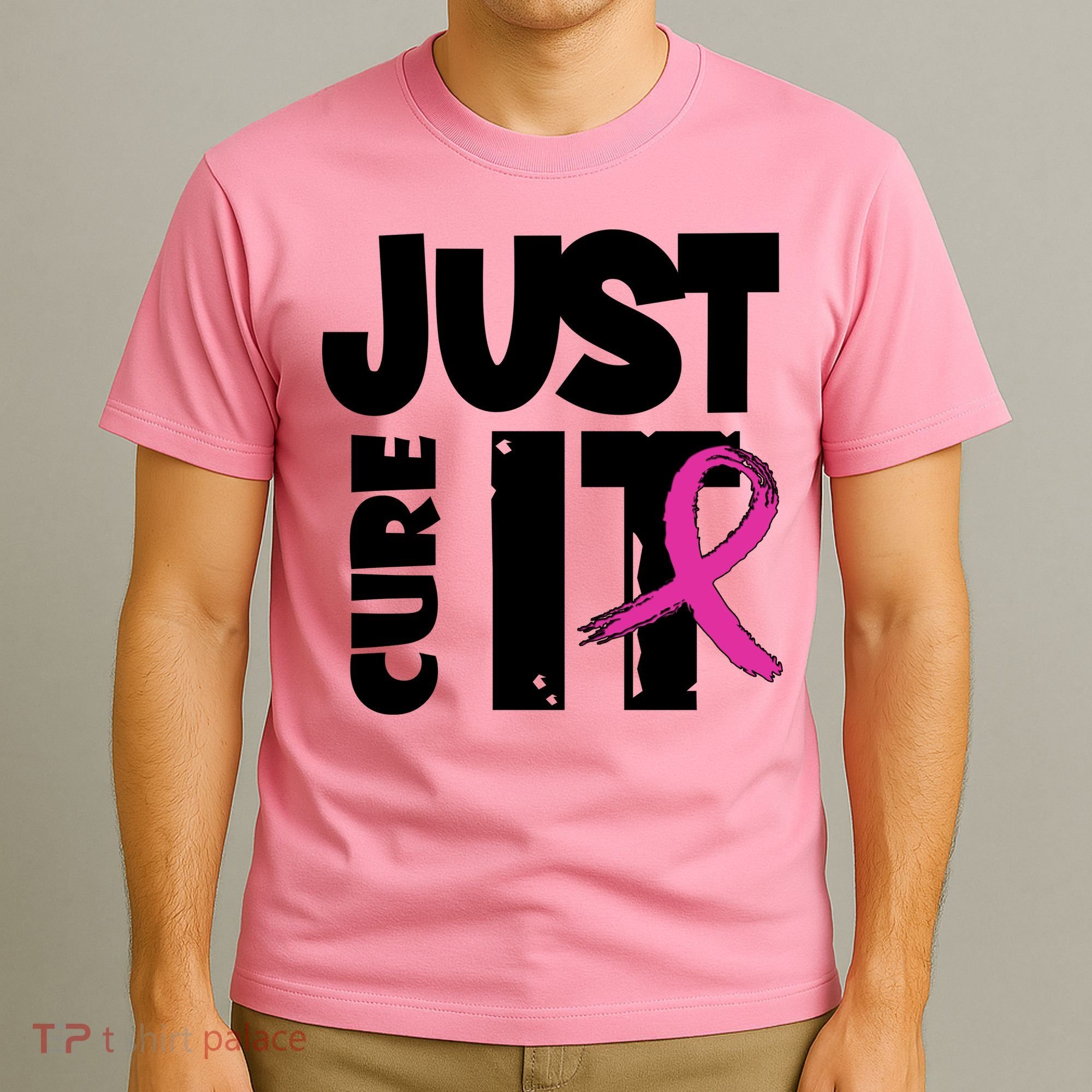 Just Cure It Breast Cancer Ribbon T-Shirt