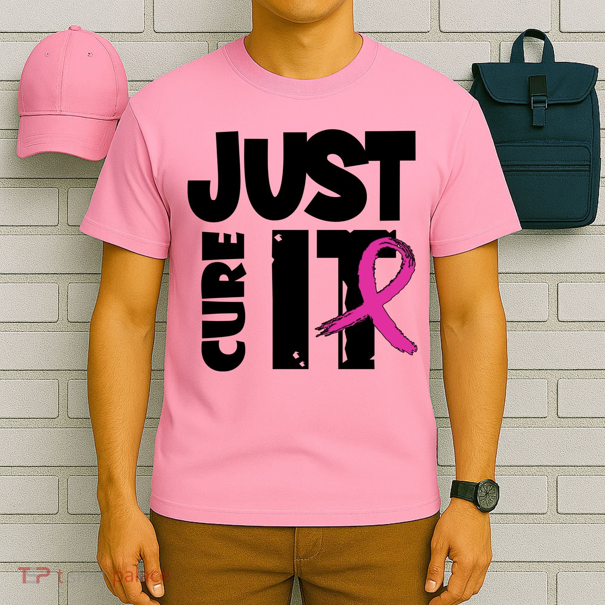 Just Cure It Breast Cancer Ribbon T-Shirt