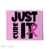 Just Cure It Breast Cancer Ribbon Mousepad thumb 0