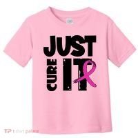 Just Cure It Breast Cancer Ribbon Toddler T-Shirt thumb 0