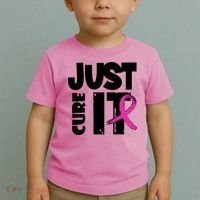 Just Cure It Breast Cancer Ribbon Toddler T-Shirt thumb 2