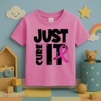 Just Cure It Breast Cancer Ribbon Toddler T-Shirt thumb 3