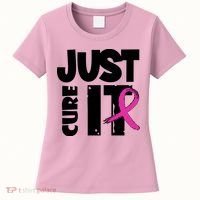Just Cure It Breast Cancer Ribbon Women's T-Shirt thumb 0