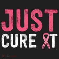 Just Cure It Ribbon Breast Cancer Awareness Funny Gift Women's Sweatshirt thumb 2