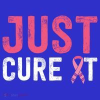 Just Cure It Ribbon Breast Cancer Awareness Funny Gift Sweatshirt thumb 3