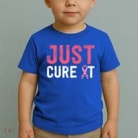 Just Cure It Ribbon Breast Cancer Awareness Funny Gift Toddler T-Shirt thumb 2