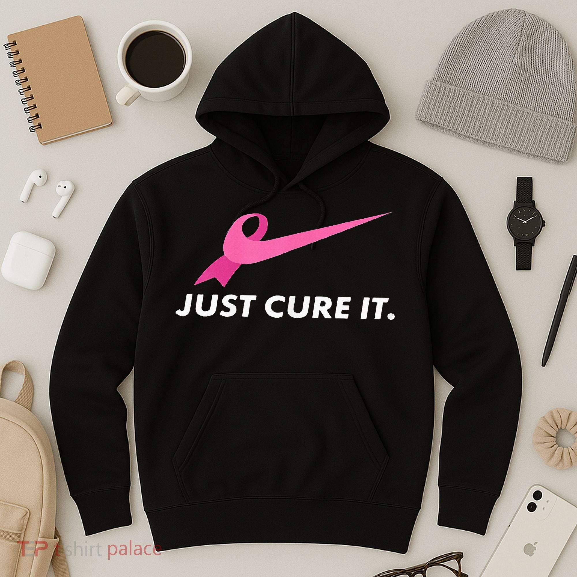 Just Cure It Breast Cancer Awareness Hoodie