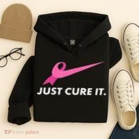 Just Cure It Breast Cancer Awareness Hoodie thumb 4