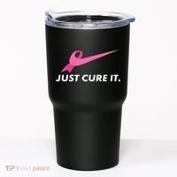 Just Cure It Breast Cancer Awareness Tumbler thumb 0