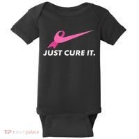 Just Cure It Breast Cancer Awareness Baby Bodysuit thumb 0