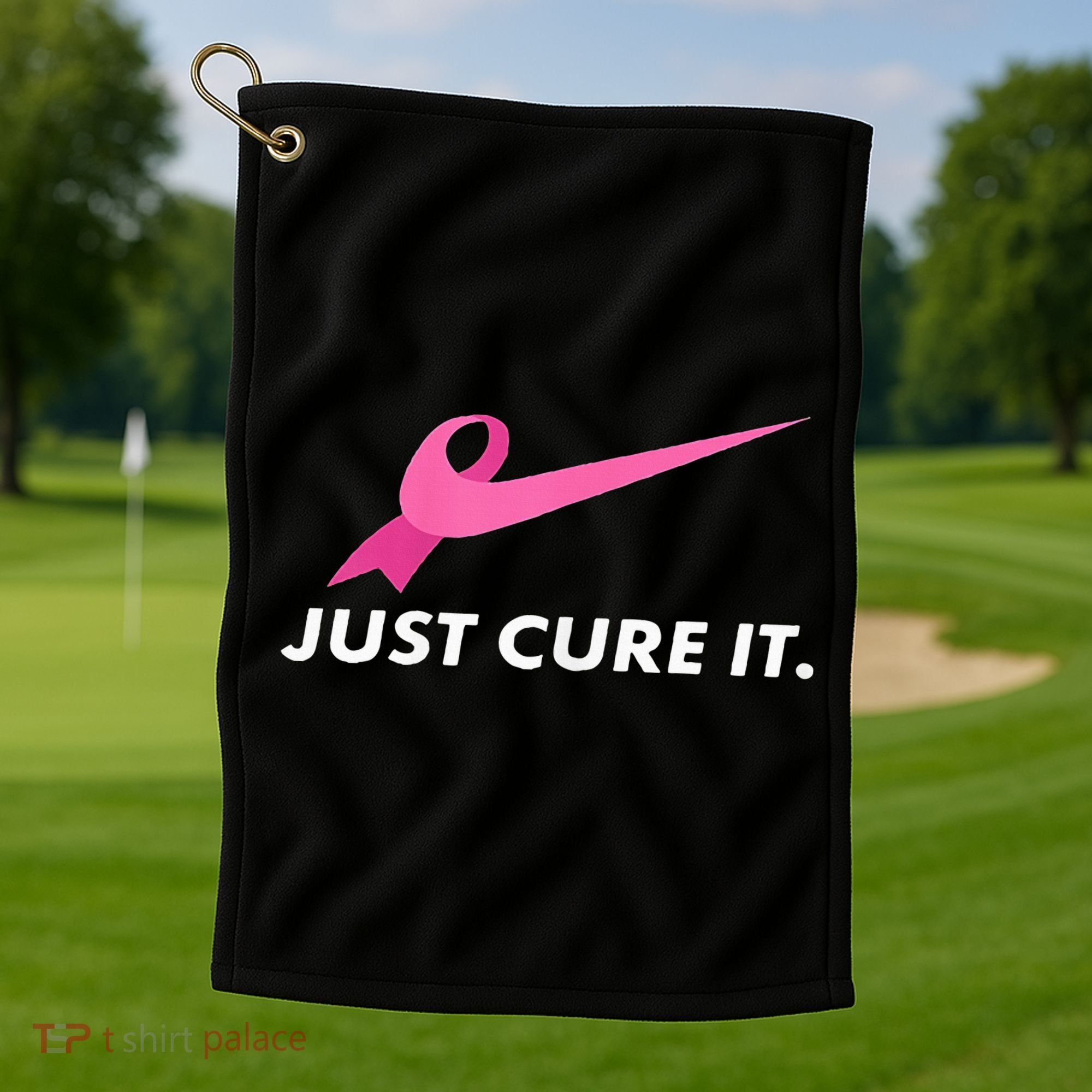 Just Cure It Breast Cancer Awareness Golf Towel