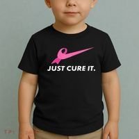 Just Cure It Breast Cancer Awareness Toddler T-Shirt thumb 2