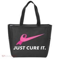Just Cure It Breast Cancer Awareness Tote Bag thumb 0